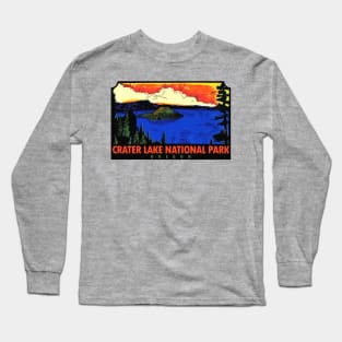 Crater Lake National Park Oregon Vintage Long Sleeve T-Shirt